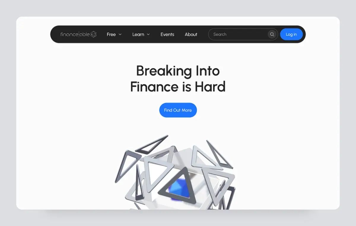 Minimal-finance-landingpage-by-HelpingGeeks